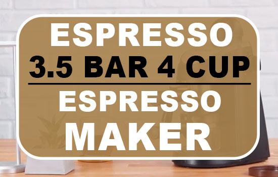 Espresso 3.5 bar 4 Cup Espresso Maker